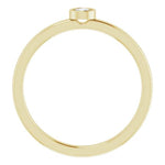 14K Yellow 1/10 CT Natural Diamond Ring - Picasso Gold & Diamond Jewelry