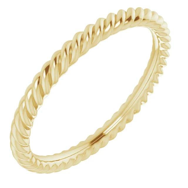 Skinny Rope Band 14K White Gold - Picasso Gold & Diamond Jewelry