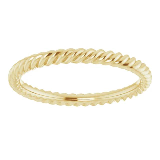 Skinny Rope Band 14K White Gold - Picasso Gold & Diamond Jewelry