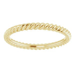 Skinny Rope Band 14K White Gold - Picasso Gold & Diamond Jewelry